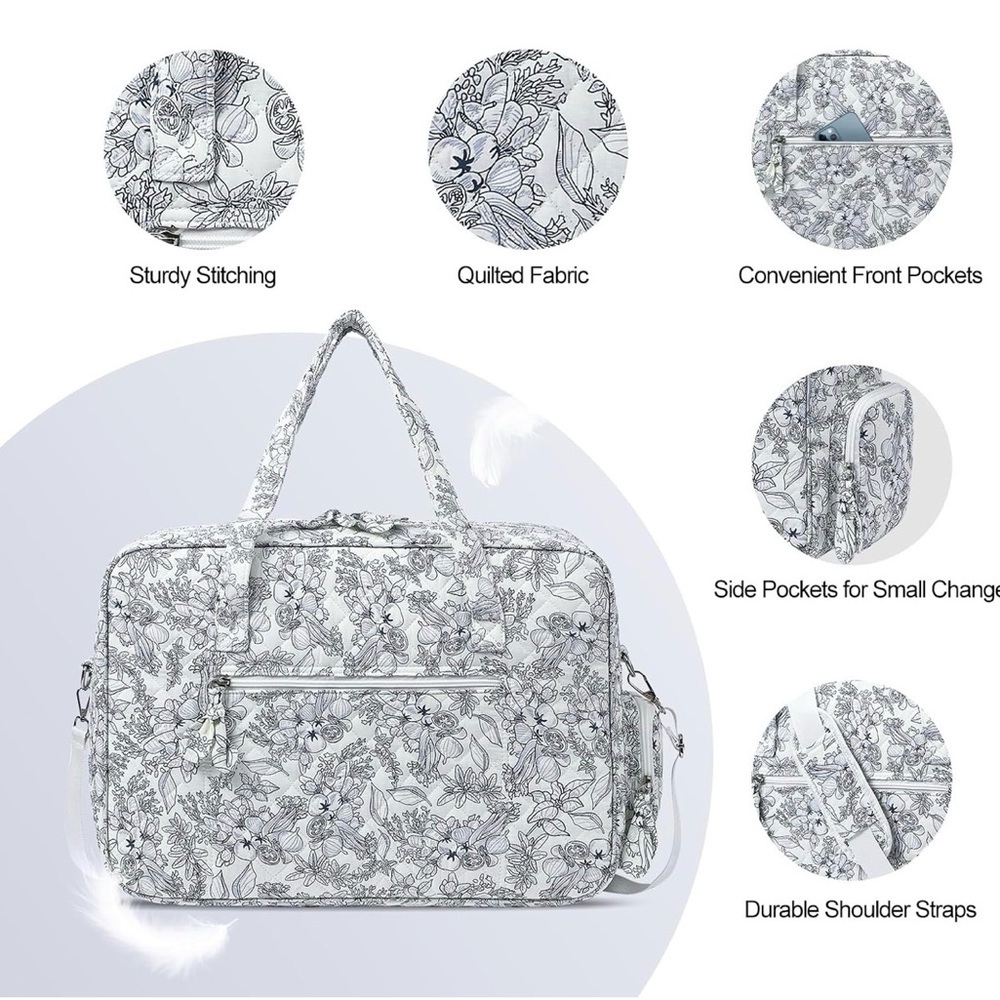 Quilted Duffle Bag for Women - Picture 4 of 6